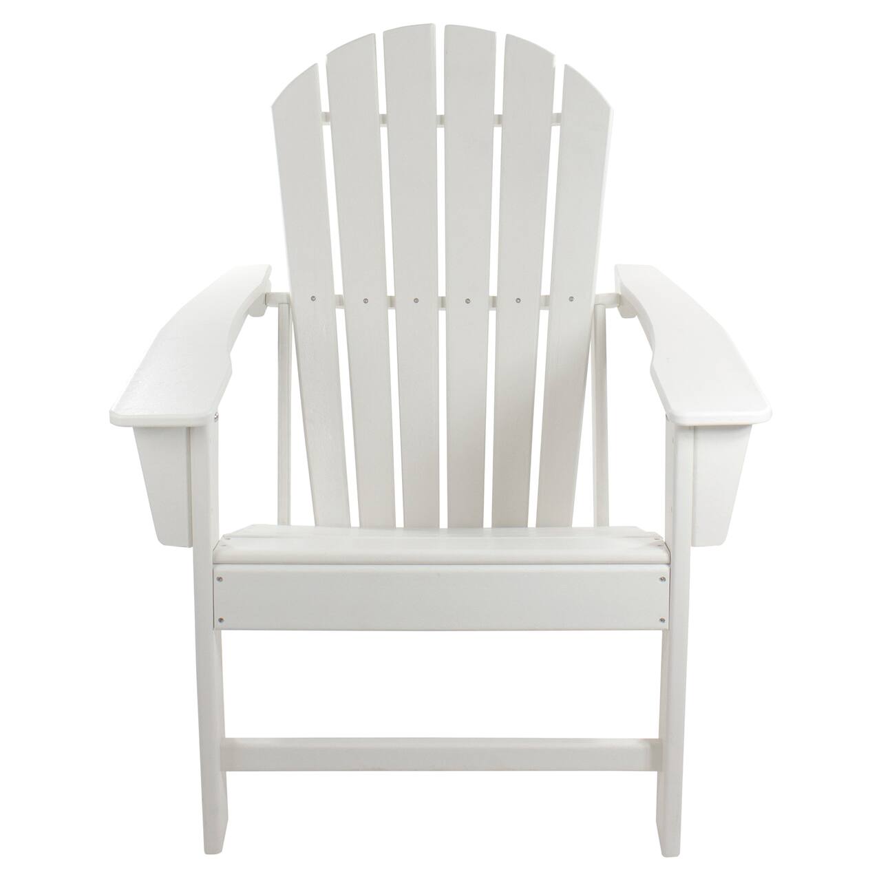 White All Weather Recycled Plastic Outdoor Adirondack Chair